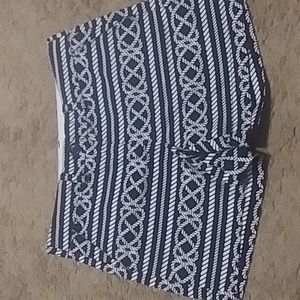 Crown & Ivy rope print chino shorts